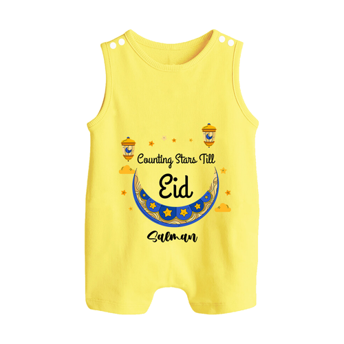 Counting Stars Till Eid - Ramadan Themed Customized Romper Suit For Babies With Name