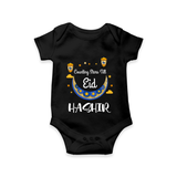 Counting Stars Till Eid Personalised Kids Romper - BLACK - New Born (Chest 14")