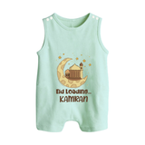 Eid Loading… Personalised Kids Romper Suit with Name - MINT GREEN - 0 - 5 Months Old (Chest 18")