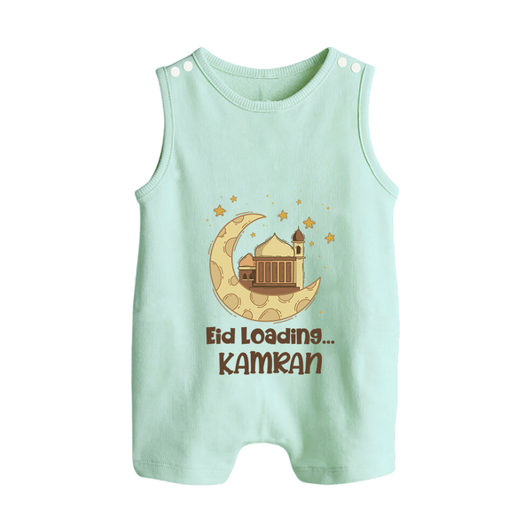 Eid Loading… Personalised Kids Romper Suit with Name - MINT GREEN - 0 - 5 Months Old (Chest 18")