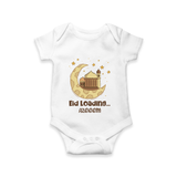 Eid LoadingÉ - Ramadan Themed Customized Romper For Babies With Name - WHITE - 0 - 3 Months Old (Chest 16")