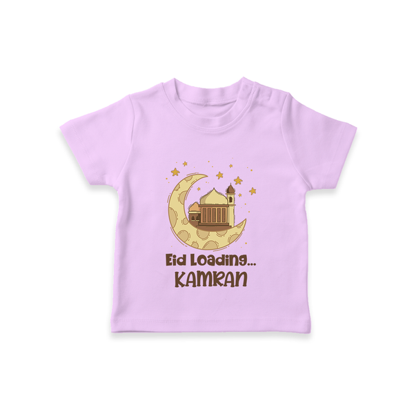 Eid Loading… Personalised Kids T-Shirt with Name - LILAC - 0-5 Months Old (Chest 17")