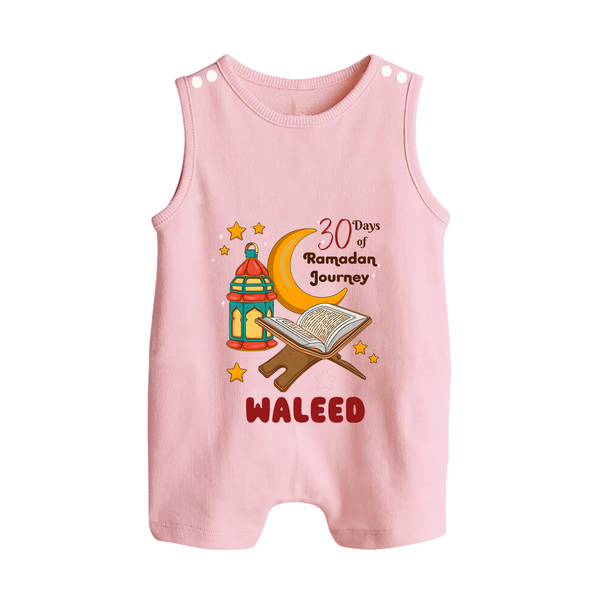 30 Days of Ramadan Journey Personalised Kids Romper Suit - BABY PINK - 0 - 5 Months Old (Chest 18")