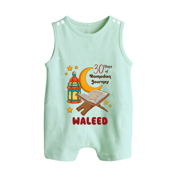 30 Days of Ramadan Journey Personalised Kids Romper Suit - MINT GREEN - 0 - 5 Months Old (Chest 18")