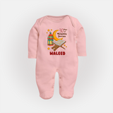 30 Days of Ramadan Journey Personalised Kids Fullbody Suit - BABY PINK - New Born (Chest 7.5")