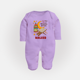 30 Days of Ramadan Journey Personalised Kids Fullbody Suit - LILAC - New Born (Chest 7.5")