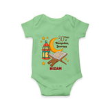 30 Days Of Ramadan Journey - Ramadan Themed Customized Romper For Babies With Name - GREEN - 0 - 3 Months Old (Chest 16")