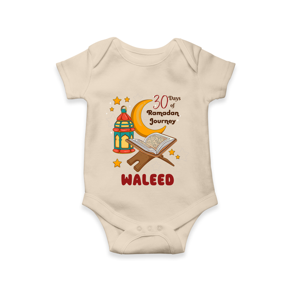 30 Days of Ramadan Journey Personalised Kids Romper - IVORY - New Born (Chest 14")
