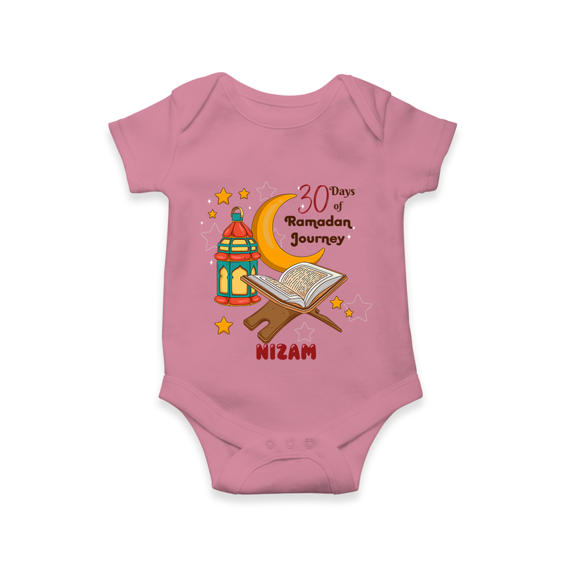 30 Days Of Ramadan Journey - Ramadan Themed Customized Romper For Babies With Name - ONION - 0 - 3 Months Old (Chest 16")