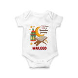 30 Days of Ramadan Journey Personalised Kids Romper - WHITE - New Born (Chest 14")