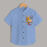 30 Days Of Ramadan Journey - Ramadan Themed Customized Shirt For Kids With Name - SKY BLUE - 0 - 6 Months Old (Chest 23")