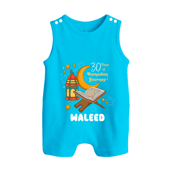30 Days of Ramadan Journey Personalised Kids Romper Suit - SKY BLUE - 0 - 5 Months Old (Chest 18")