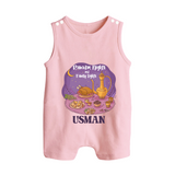 Ramadan Nights & Family Lights Personalised Kids Romper Suit - BABY PINK - 0 - 5 Months Old (Chest 18")