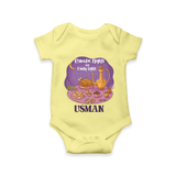 Ramadan Nights & Family Lights Personalised Kids Romper - PASTEL YELLOW - New Born (Chest 14")