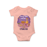 Ramadan Nights & Family Lights Personalised Kids Romper - PEACH - New Born (Chest 14")