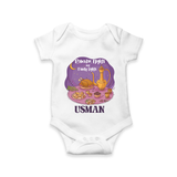Ramadan Nights & Family Lights Personalised Kids Romper - WHITE - New Born (Chest 14")