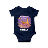 Ramadan Nights & Family Lights Personalised Kids Romper - NAVY BLUE - New Born (Chest 14")