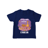 Ramadan Nights & Family Lights Personalised Kids T-Shirt - NAVY BLUE - 0-5 Months Old (Chest 17")
