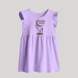 Sweet Iftar Countdown Personalised Kids Baby Frock - LILAC - 0 - 3 Months Old (Chest 17")