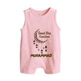 Sweet Iftar Countdown Personalised Kids Romper Suit - BABY PINK - 0 - 5 Months Old (Chest 18")