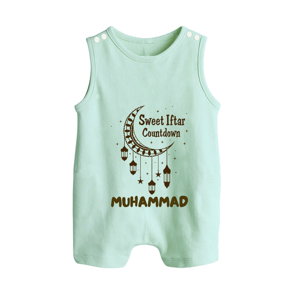 Sweet Iftar Countdown Personalised Kids Romper Suit - MINT GREEN - 0 - 5 Months Old (Chest 18")