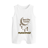 Sweet Iftar Countdown Personalised Kids Romper Suit - WHITE - 0 - 5 Months Old (Chest 18")