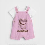Sweet Iftar Countdown Personalised Kids Dungaree - BABY PINK - 0 - 5 Months Old (Chest 18")