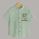 Sweet Iftar Countdown Personalised Kids Shirt - MINT GREEN - 0 - 6 Months Old (Chest 23")