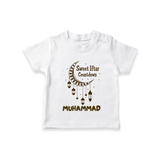 Sweet Iftar Countdown Personalised Kids T-Shirt - WHITE - 0-5 Months Old (Chest 17")