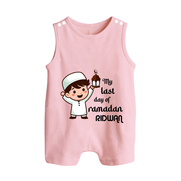 My Last Day of Ramadan Personalised Kids Romper Suit - BABY PINK - 0 - 5 Months Old (Chest 18")