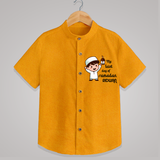 My Last Day of Ramadan Personalised Kids Shirt - CHROME YELLOW - 0 - 6 Months Old (Chest 23")
