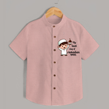 My Last Day Of Ramadan - Ramadan Themed Customized Shirt For Kids With Name - PEACH - 0 - 6 Months Old (Chest 23")