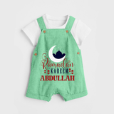Ramadan Kareem Personalised Kids Dungaree - GREEN - 0 - 5 Months Old (Chest 18")