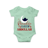 Ramadan Kareem Personalised Kids Romper - MINT GREEN - New Born (Chest 14")