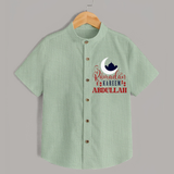 Ramadan Kareem Personalised Kids Shirt - MINT GREEN - 0 - 6 Months Old (Chest 23")