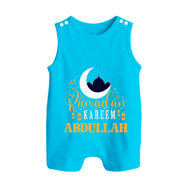 Ramadan Kareem Personalised Kids Romper Suit - SKY BLUE - 0 - 5 Months Old (Chest 18")