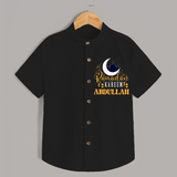 Ramadan Kareem Personalised Kids Shirt - BLACK - 0 - 6 Months Old (Chest 23")