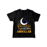 Ramadan Kareem Personalised Kids T-Shirt - BLACK - 0-5 Months Old (Chest 17")