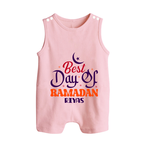 Best Day Of Ramadan - Ramadan Themed Customized Romper Suit For Babies With Name