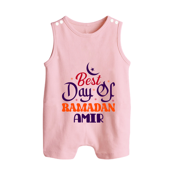 Best Day of Ramadan Personalised Kids Romper Suit - BABY PINK - 0 - 5 Months Old (Chest 18")