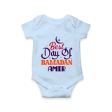 Best Day of Ramadan Personalised Kids Romper - BABY BLUE - New Born (Chest 14")