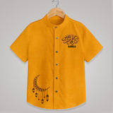 Ramadan Vibes: Wear Your Faith With Pride With A Customized Shirt With Kids Name - CHROME YELLOW - 0 - 6 Months Old (Chest 23")