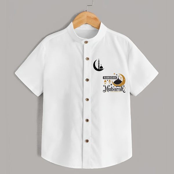 Ramadan Mubarak - A Month of Blessings With Our Shirt For Adult - WHITE - S (Chest 20")