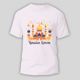 Ramadan Kareem - Crescent Moon Joy With Our T-Shirt For Adult - WHITE - S (Chest 19")