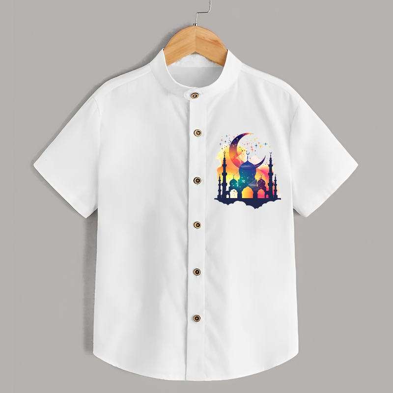 Ramadan Mubarak - Prayers and Peace With Our Shirt For Adult - WHITE - S (Chest 20")