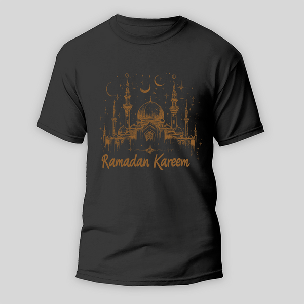 Ramadan Kareem - May Your Prayers Be Answered With Our T-Shirt For Adult - BLACK - S (Chest 19")