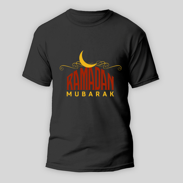 Ramadan Mubarak - Embracing Peace & Kindness With Our T-Shirt For Adult - BLACK - S (Chest 19")