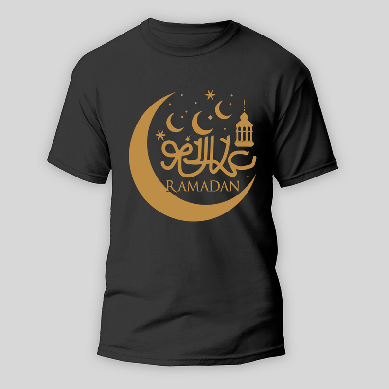 Ramadan Mubarak - The Beauty of Togetherness With Our T-Shirt For Adult - BLACK - S (Chest 19")