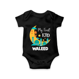 My first Eid Personalised Kids Romper - BLACK - New Born (Chest 14")