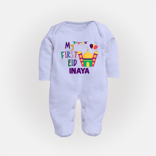 My first Eid Gift Fullbody Suit - BABY BLUE - New Born (Chest 7.5")